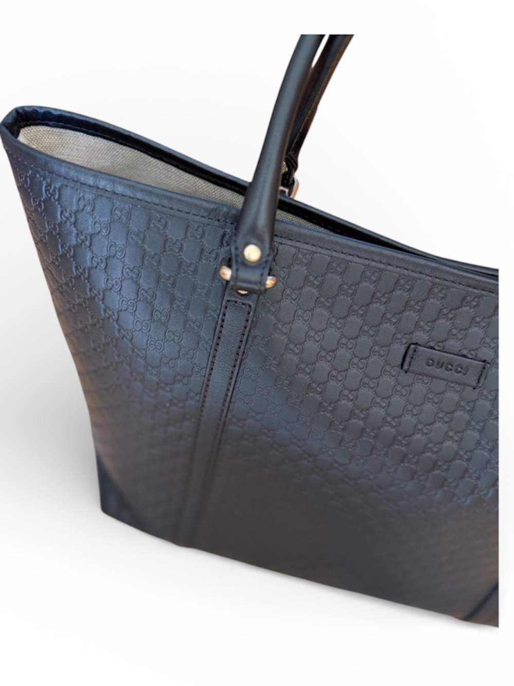 GUCCI micro GG leather large tote - Picture 5 of 15